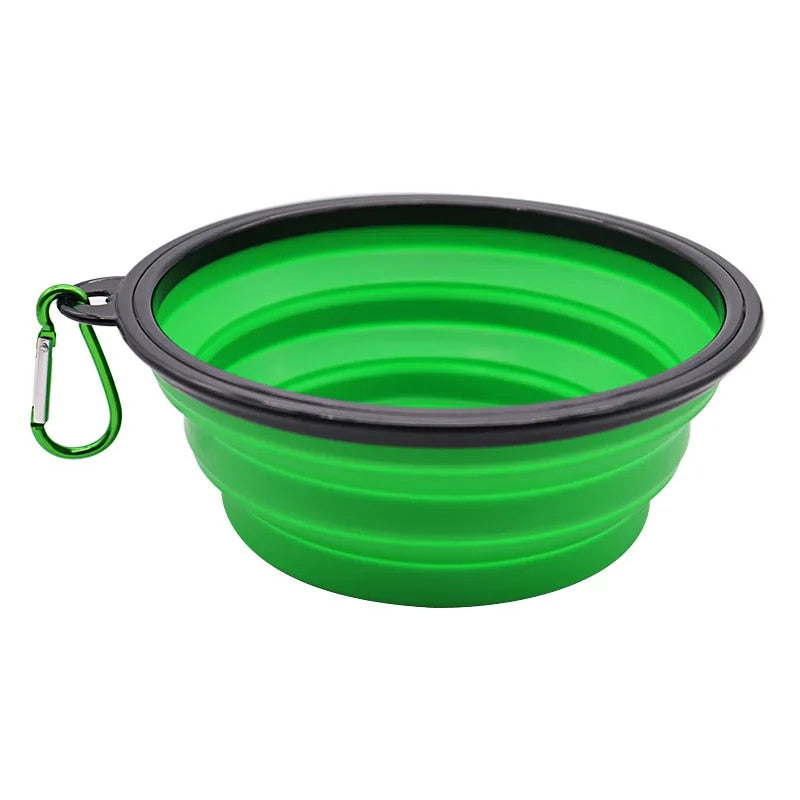 Portable Foldable Collapsing Silicon Non-Tear Dog Bowl