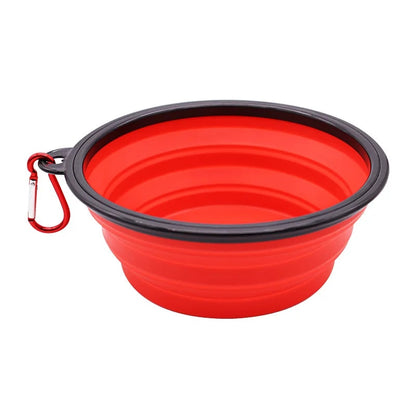 Portable Foldable Collapsing Silicon Non-Tear Dog Bowl